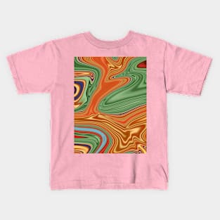 colorful marble pattern perfect for background or wallpaper Kids T-Shirt